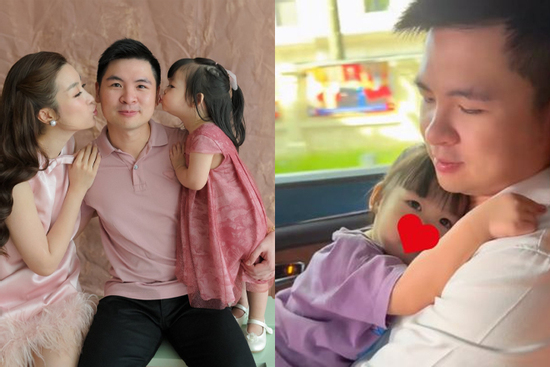 Tan chảy nhìn khoảnh khắc con gái Đỗ Mỹ Linh làm nũng, ôm chặt bố chủ tịch