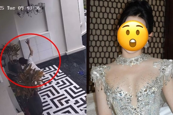 Thót tim cảnh Á hậu Vbiz té ngã trong biệt thự bạc tỷ, giữa trời mưa lớn