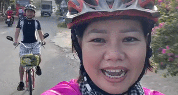 Vợ chồng ở Cần Thơ đạp xe hơn 1.800km, vượt bão số 5 ra Hà Nội viếng Lăng Bác