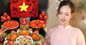 Chị em sáng tạo 'mâm cỗ yêu nước' gây sốt, chia sẻ điều xúc động