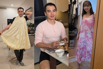 Chồng H'Hen Niê có niềm 'đam mê' với váy áo của vợ