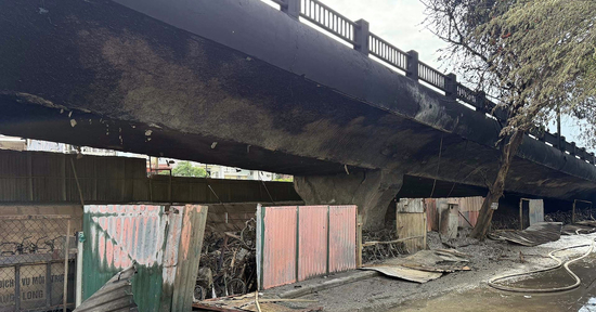 Kết quả kiểm định nhánh cầu Vĩnh Tuy sau vụ cháy bãi giữ xe