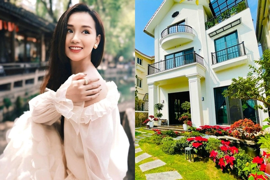 Nữ diễn viên xinh đẹp, giàu có: Sở hữu biệt thự bề thế ở Hà Nội, tuổi 40 hạnh phúc bên chồng
