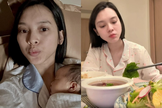 Từng tăng 15kg, Quỳnh Lương tiết lộ cân nặng sau 1 tháng sinh con khiến ai cũng 'choáng'