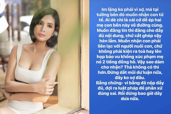 Thiên An tung tin nhắn làm giấy khai sinh cho con, đáp trả việc 'họp báo 2 tiếng'