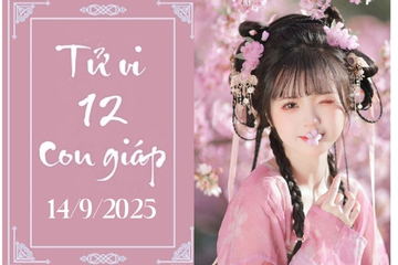 Tử vi 12 con giáp hôm nay ngày 14/9/2025: Ngọ hanh thông, Thân tránh thị phi