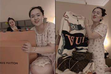 Vợ Duy Mạnh gây tranh cãi với màn 'đập hộp' đồ hiệu như đồ chợ
