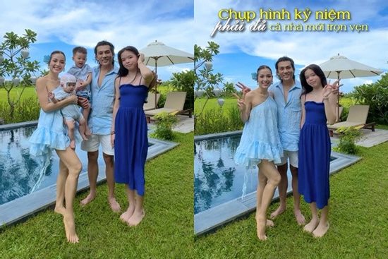 Nhan sắc con riêng của Phương Trinh Jolie gây chú ý trong ảnh gia đình