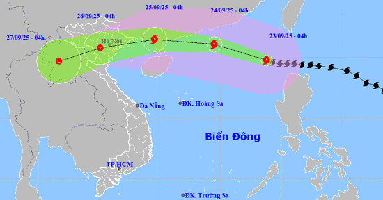 Siêu bão số 9 Ragasa vẫn mạnh cực đại, Quảng Ninh - Nghệ An sắp mưa lớn dữ dội
