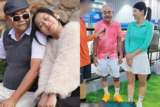 Bạn gái kém 36 tuổi 'hộ tống' NSND Việt Anh đi tập pickleball độ dáng ở tuổi U70