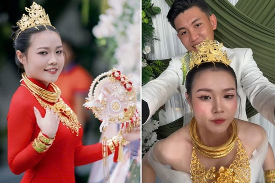 Cô dâu Đồng Tháp đeo vương miện vàng gây sốt, tiết lộ điều ý nghĩa