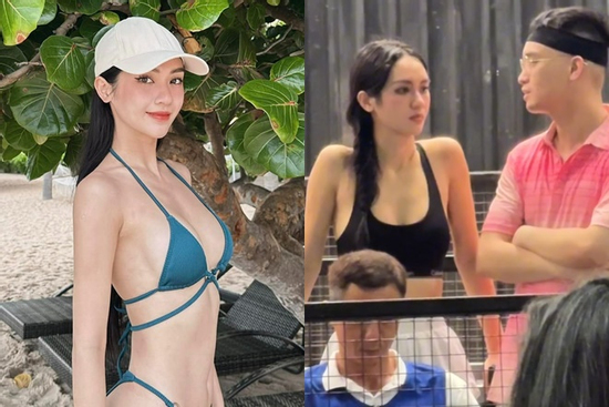 Sắc vóc quyến rũ của Á hậu Vbiz thân mật với chồng cũ Diệp Lâm Anh trên sân pickleball