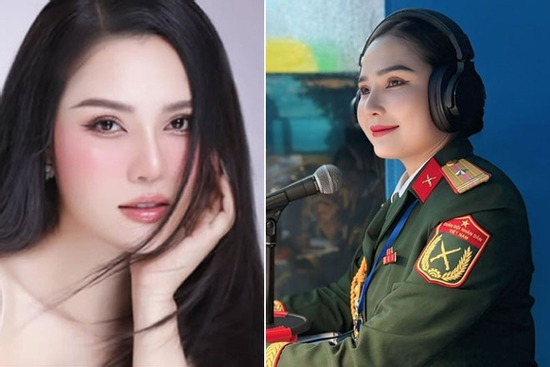 Sắc vóc không kém hoa hậu của Thiếu tá làm MC thuyết minh ở đại lễ 30/4 và 2/9