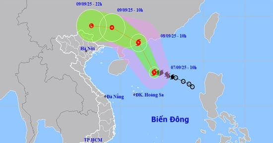 Tin mới nhất về bão số 7 Tapah: Hôm nay bão mạnh lên cấp 10, biển động rất mạnh