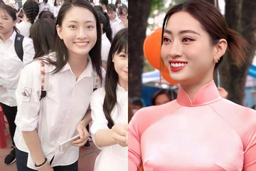Nhan sắc lạ lẫm của Hoa hậu Lương Thùy Linh trước khi can thiệp thẩm mỹ
