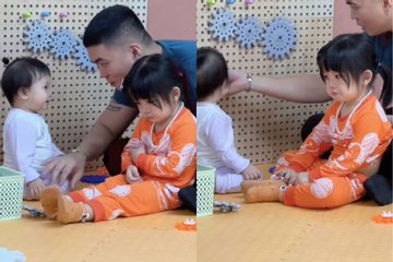Xem clip con gái 3 tuổi dỗi bố, dân mạng cảm thán: 'Đàn ông tuổi nào cũng khổ'
