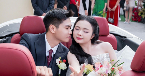 Cưới cô hàng xóm cách nhà 200m, chú rể Thanh Hóa đem xe mui trần đi đón dâu
