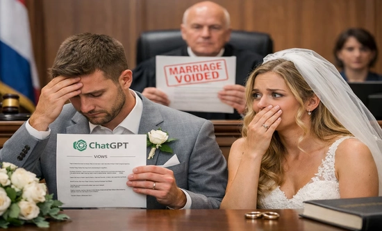 Nhờ ChatGPT soạn lời thề nguyện trong đám cưới, cặp đôi bị toà án hủy hôn