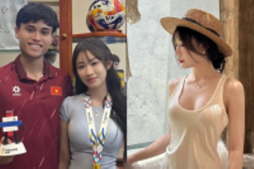 Nhan sắc ngọt ngào của nữ TikToker là bạn gái tiền vệ Phạm Minh Phúc