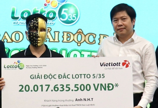 Một vé trúng độc đắc Vietlott hơn 257 tỷ đồng