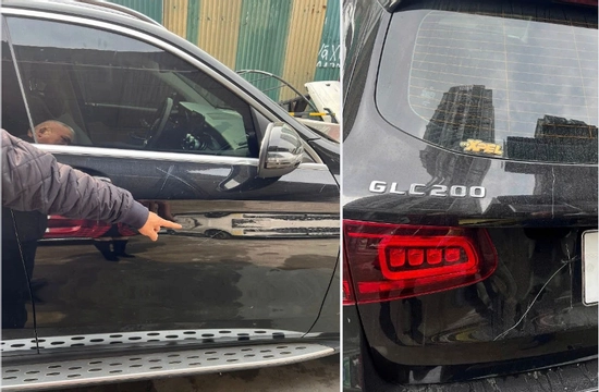 Ô tô Mercedes bị cào xước, đập kính lái ở Hà Nội: Người phá xe xin bồi thường