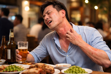 Uống vài ngụm rượu đã nổi mề đay, khó thở: Dấu hiệu dị ứng đe dọa tính mạng