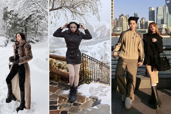 'Soi' thời trang của sao Việt du lịch năm mới: Áo lông, áo phao vẫn là 'chân ái'