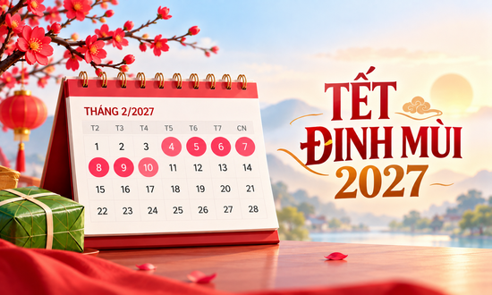 Chi tiết 22 ngày nghỉ lễ, Tết năm 2027