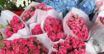 Hoa tươi dịp 20/10: Sáng tăng giá, chiều giảm vội để xả hàng