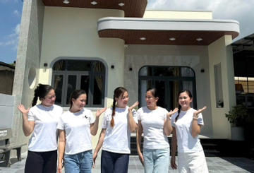 5 chị em gái ở Lâm Đồng chi tiền tỷ xây nhà cấp 4 cách điệu tặng bố mẹ dưỡng già