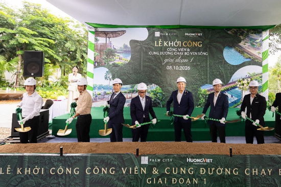 Palm City khởi công công viên và đường chạy bộ ven sông