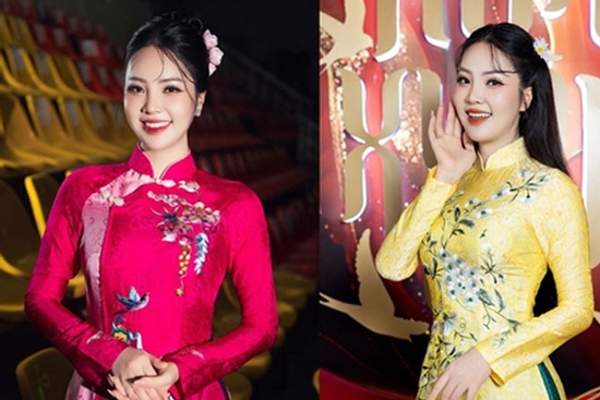 BTV Thụy Vân rạng rỡ trên sóng truyền hình quốc gia với áo dài của NTK Ngọc Lan