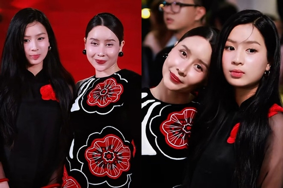 Vừa xuất hiện cùng mẹ, con gái Lưu Hương Giang - Hồ Hoài Anh đã chiếm trọn spolight