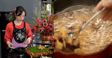 Á hậu Ngô Thùy Linh bật mí công thức nước bao sái bàn thờ tự nấu