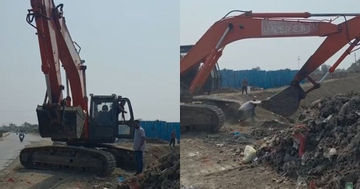 Tranh cãi, tài xế dùng máy xúc tấn công người đàn ông