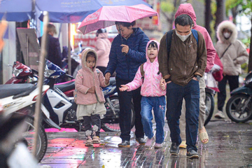 Chiều tối mùng 1 Tết không khí lạnh tăng cường, Bắc Bộ mưa rét hai ngày