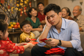 Ra khỏi mùng 1, tôi thấy mình giống 'cây ATM di động' hơn là người đi chúc Tết