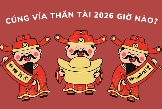 Cúng vía thần Tài 2026 vào giờ nào tốt?