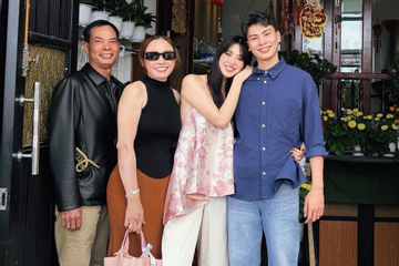 Hoa hậu Tiểu Vy gây chú ý sau kỳ nghỉ Tết bên bố mẹ