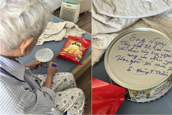 Cụ ông 91 tuổi ở TPHCM soạn quà Tết gửi con cháu, tự tay viết lời yêu thương