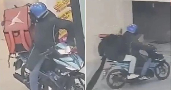 Hai đối tượng cải trang thành shipper rồi cướp tiệm vàng
