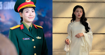 Sắc vóc đời thực như hoa hậu của nữ diễn viên vào vai Thiếu tá Lam Anh trong 'Không giới hạn'