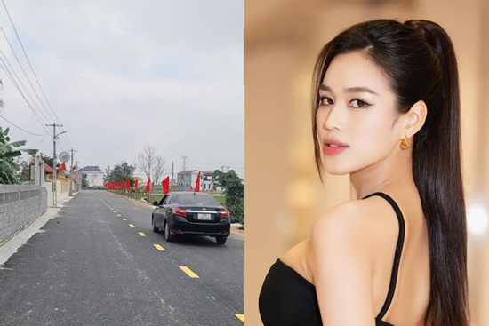 Gia đình hoa hậu Đỗ Thị Hà đóng góp 2.6 tỷ làm đường mới để người dân đón Tết