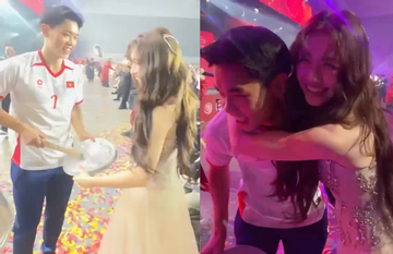 Đình Bắc được Hoà Minzy công khai ôm ngay trên sân khấu