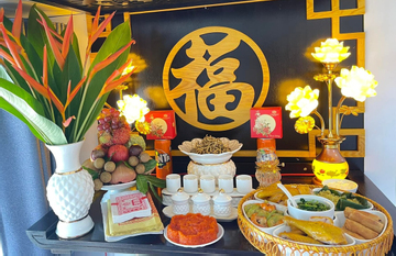 Cách đặt 3 hũ muối gạo nước trên bàn thờ