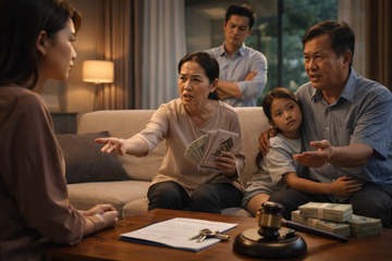 Ly hôn, bố mẹ chồng đòi con dâu 1 tỷ tiền trông cháu và ăn ở được không?