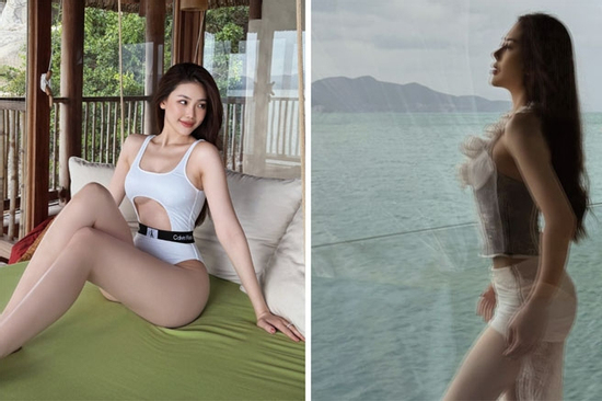 Bùi Quỳnh Hoa khoe vòng eo cuốn hút trong bộ đồ bơi cut-out táo bạo