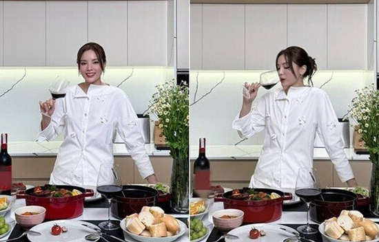 Hoa hậu Kỳ Duyên khiến người hâm mộ trầm trồ khi làm tiệc tại gia