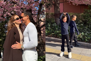 Bắt gặp khoảnh khắc đáng yêu của cặp song sinh nhà Hà Hồ trên đường phố Nhật Bản