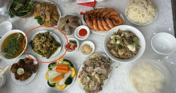 Cô gái Phú Thọ dự đám cưới ở Ninh Bình, mê tít một món trong mâm cỗ